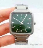 New Replica Rado True Square Stainless Steel Green Dial Quartz Watches